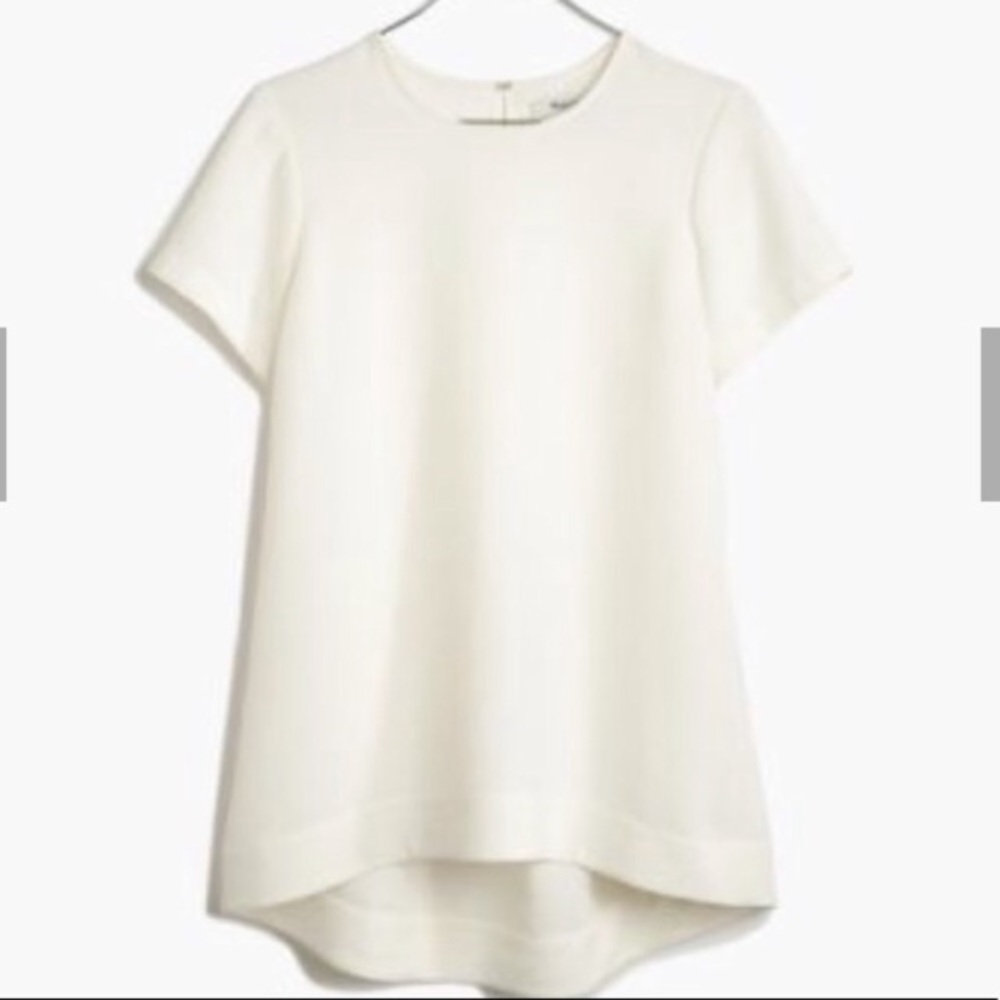 White Tailored Madewell Blouse